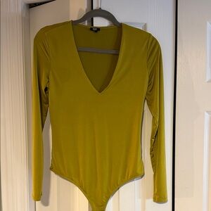 Express Olive Green Bodysuit